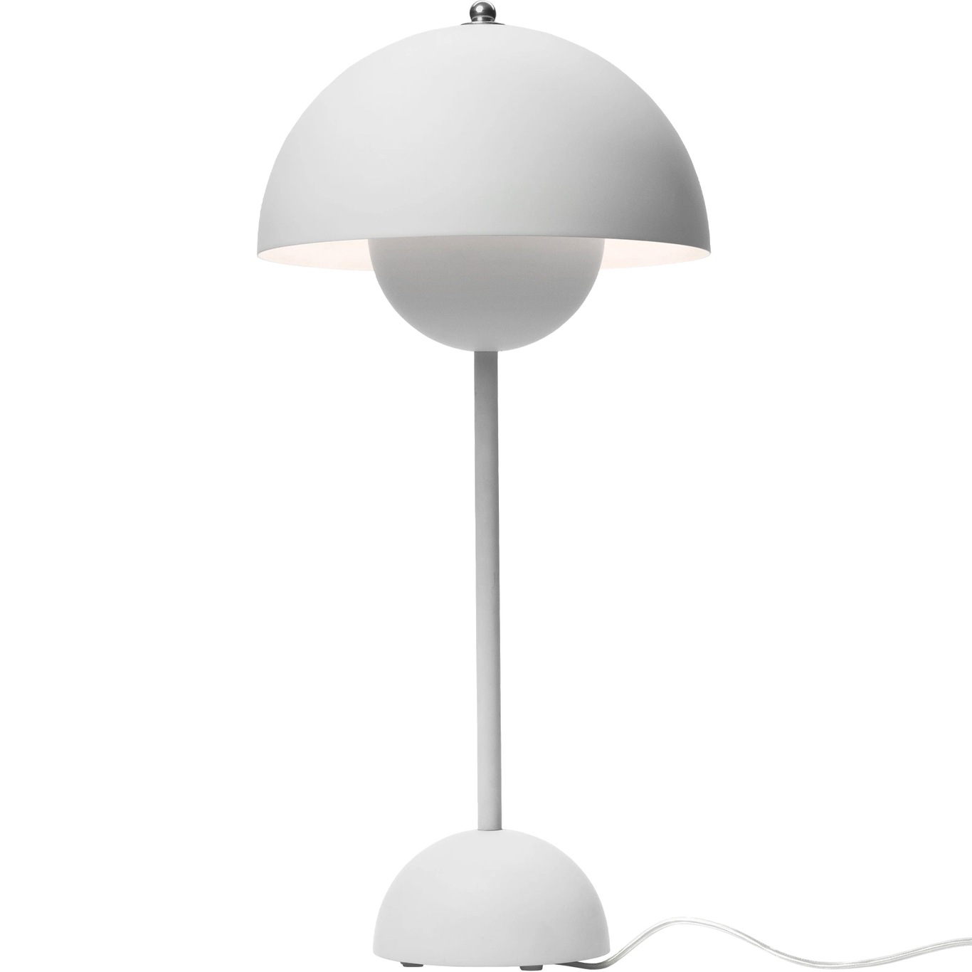 Flowerpot VP3 Table Lamp, Matte Light Grey