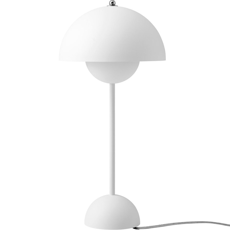Flowerpot VP3 Table Lamp, Matte white