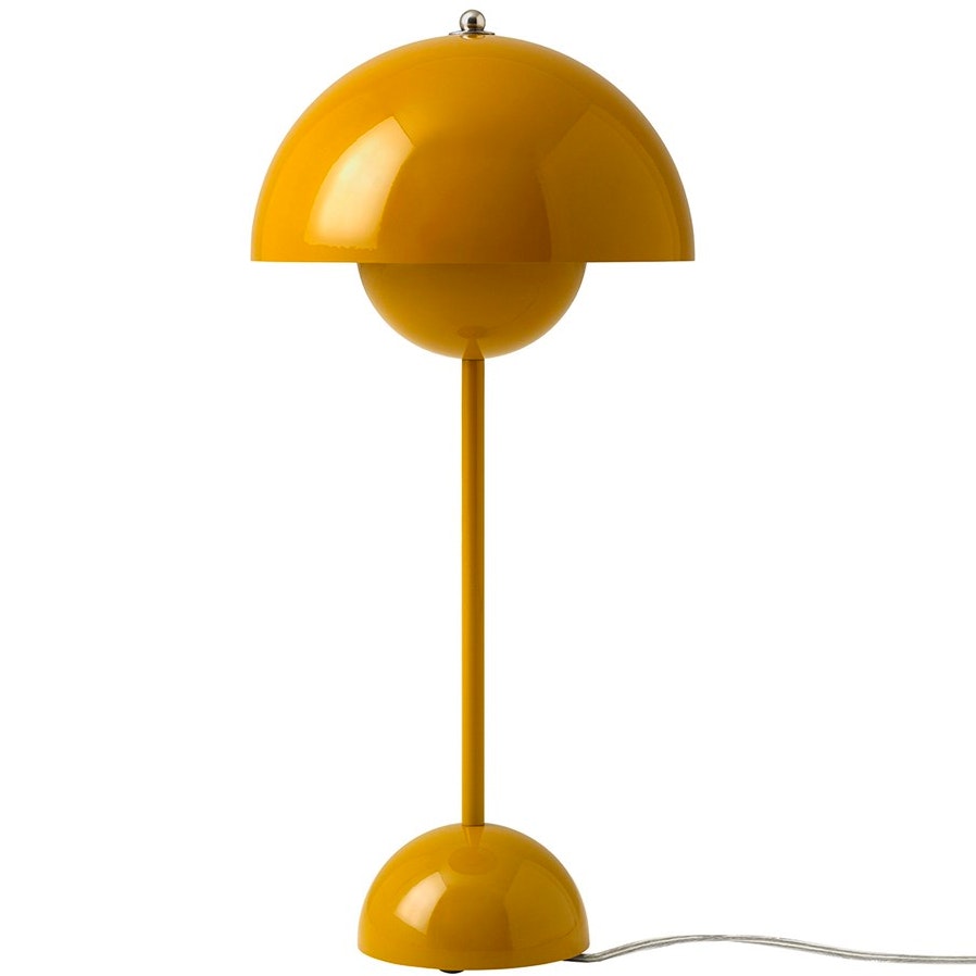 Flowerpot VP3 Table Lamp, Mustard