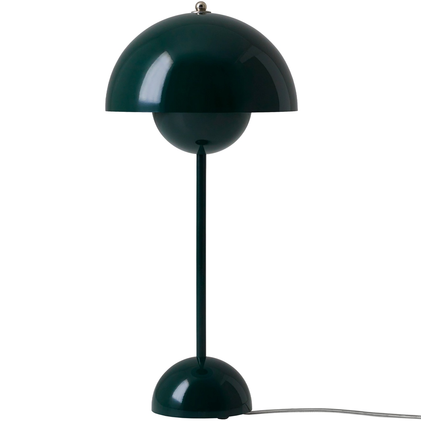 Flowerpot VP3 Table Lamp, Dark green