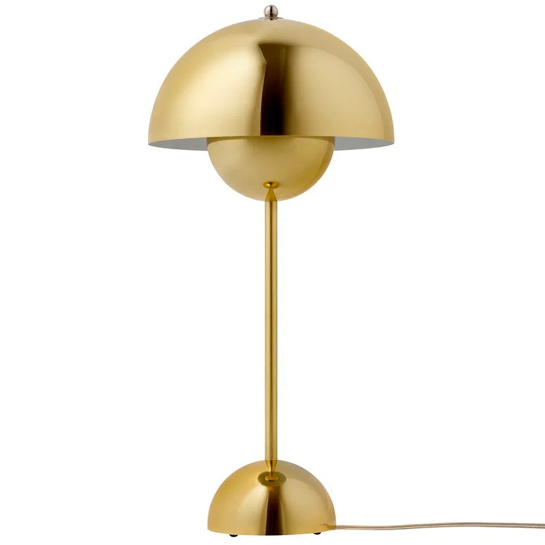 Flowerpot VP3 Table Lamp, Brass Plated