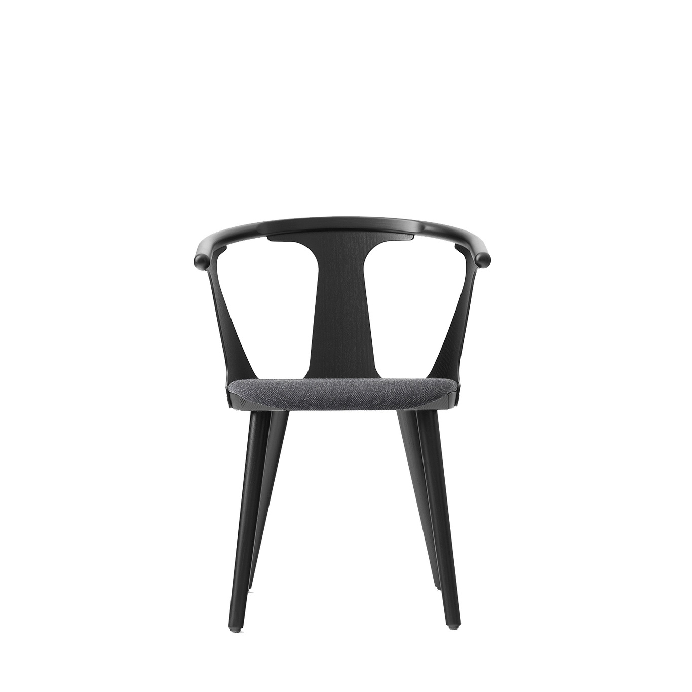 In Between Chair Sk2, Black Lacquered Oak / Fiord 191