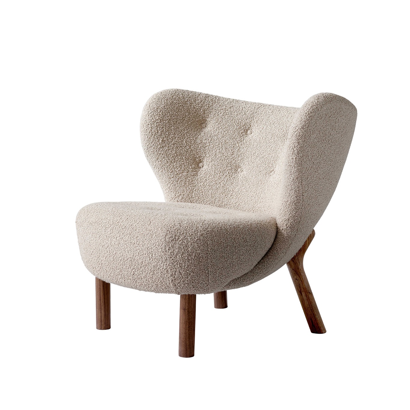 Little Petra Lounge Chair Vb1, Walnut / Karakorum