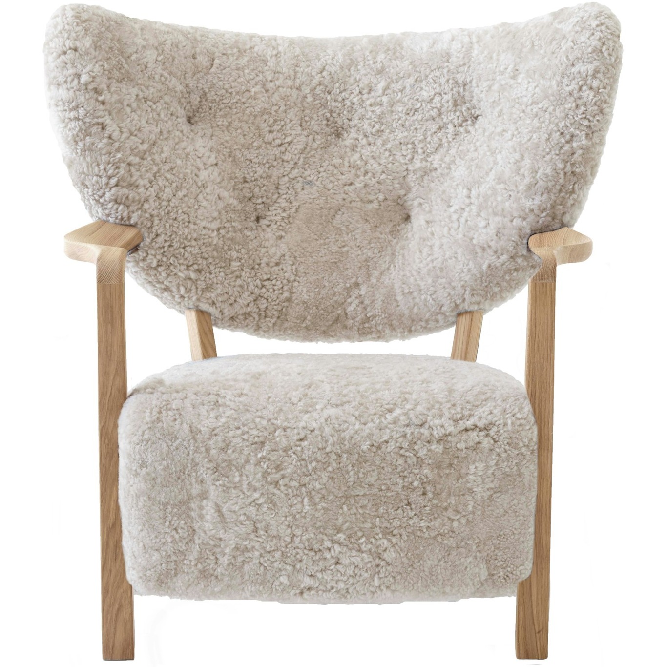 Wulff ATD2 Lounge Chair, Oak/sheepskin Moonlight