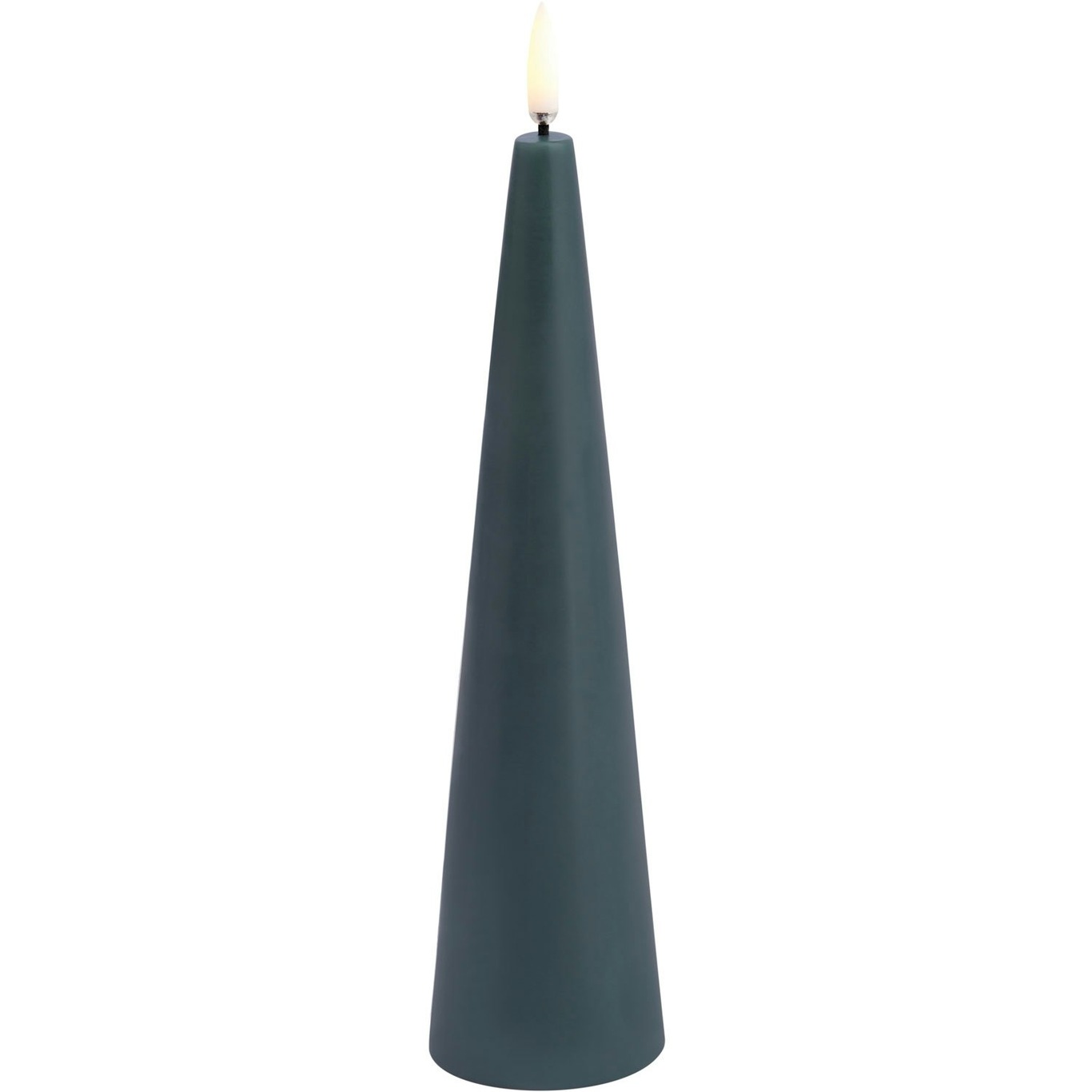 Cone Led Candle Pine Green, 5,8x21,5 cm