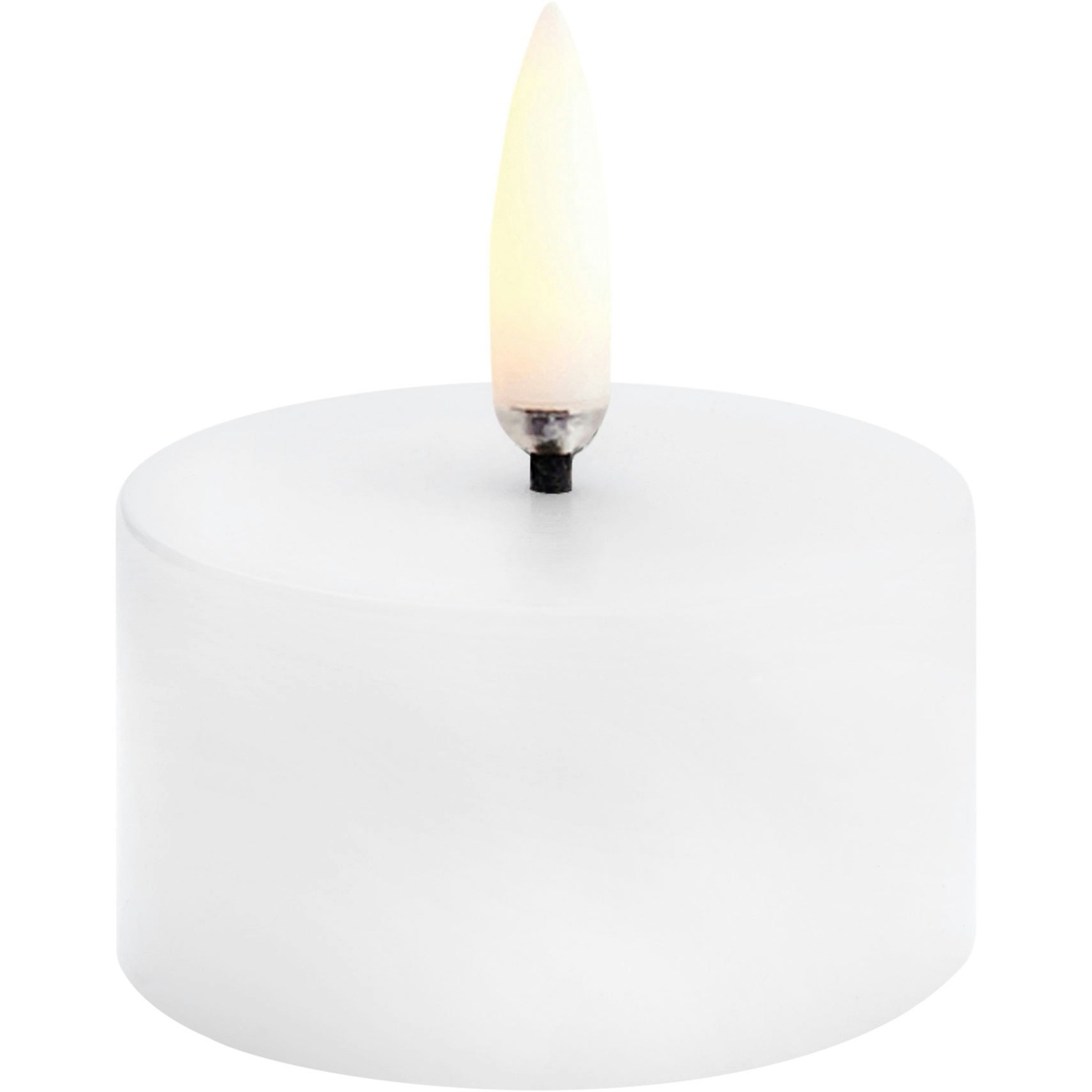 LED Mini Pillar Candle Nordic White, 5x2,8 cm