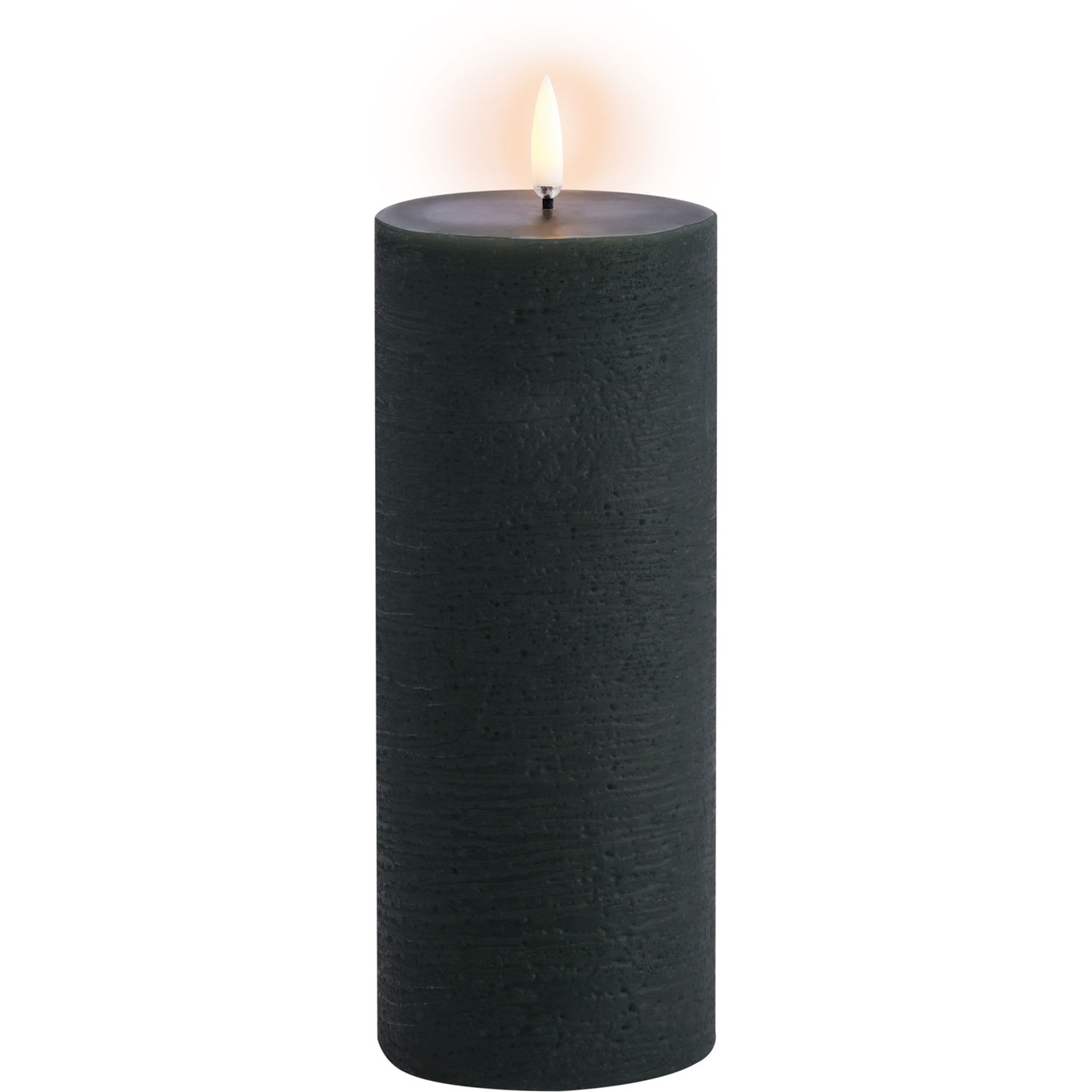 LED Pillar Candle 7,8x20,3 cm, Pine Green
