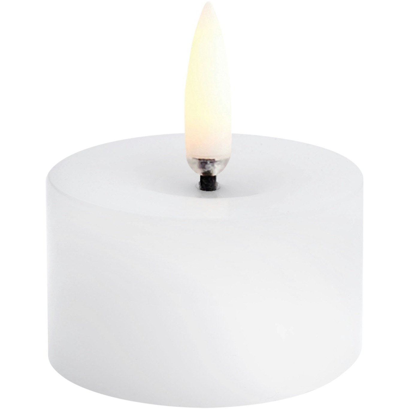 LED Pillar Candle Melted Nordic White, 5x2,8 cm