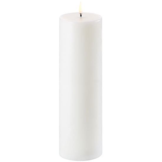 LED Pillar Candle Nordic White, 7,8x25 cm