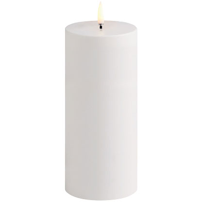 LED Pillar Candle Outdoor White, 7,8 x 17,8 cm