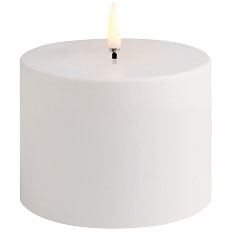LED Pillar Candle Outdoor White, 10,1 x 7,8 cm