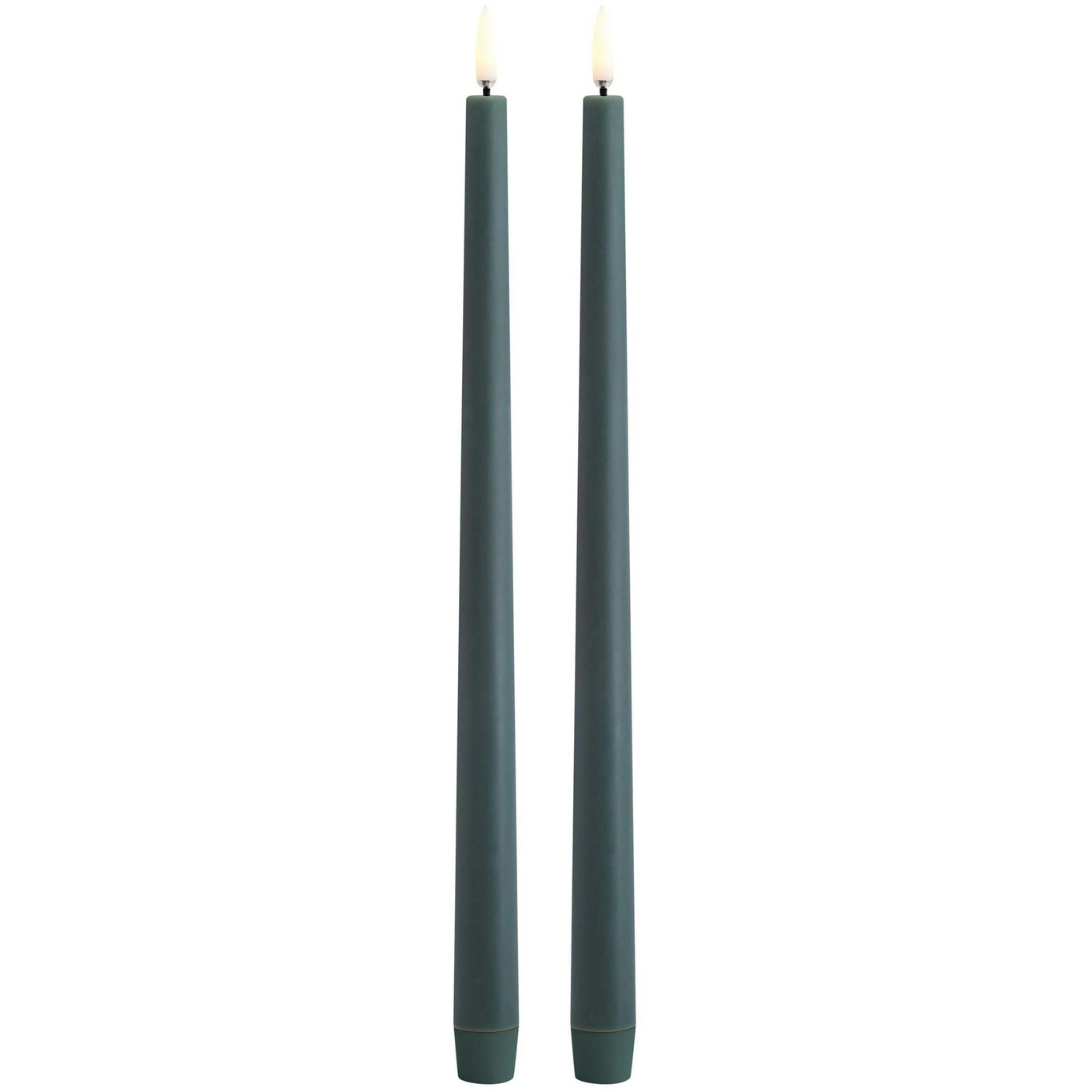 LED Taper Candle Slim 2,3x32 cm, Pine Green
