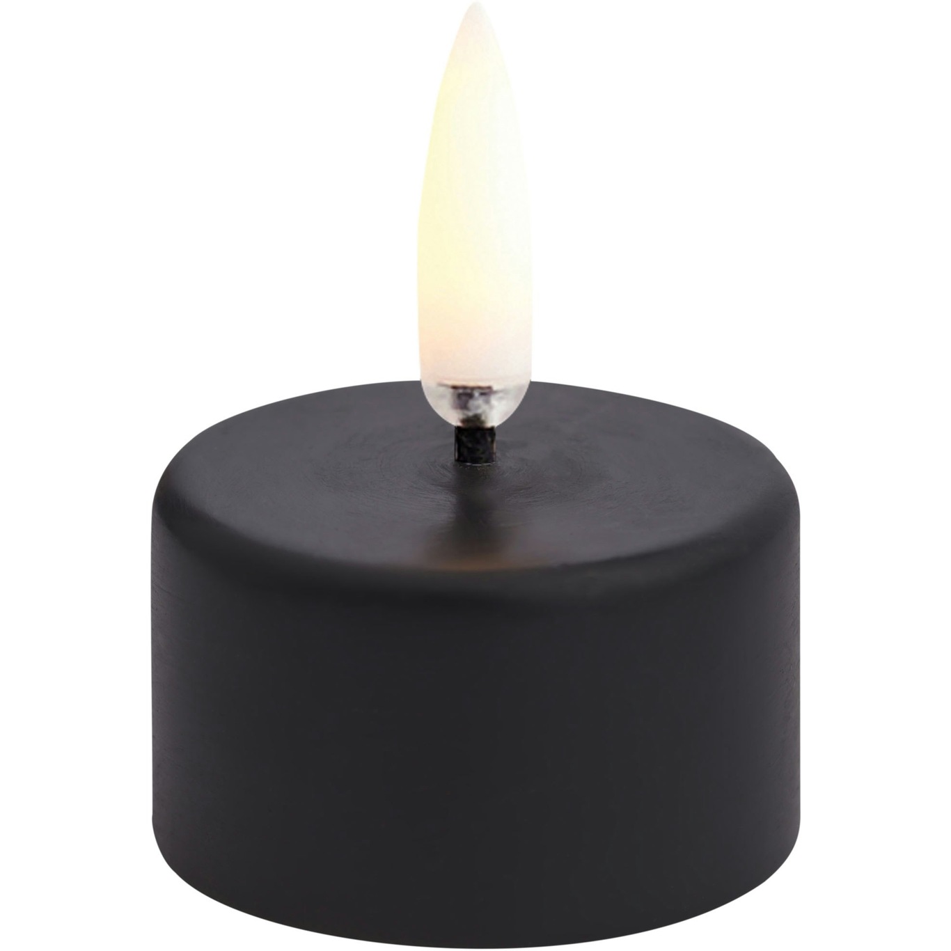LED Tealight Candle, Plain Black