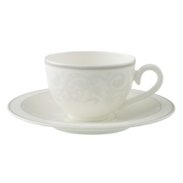 Gray Pearl Coffee/tea cup & saucer