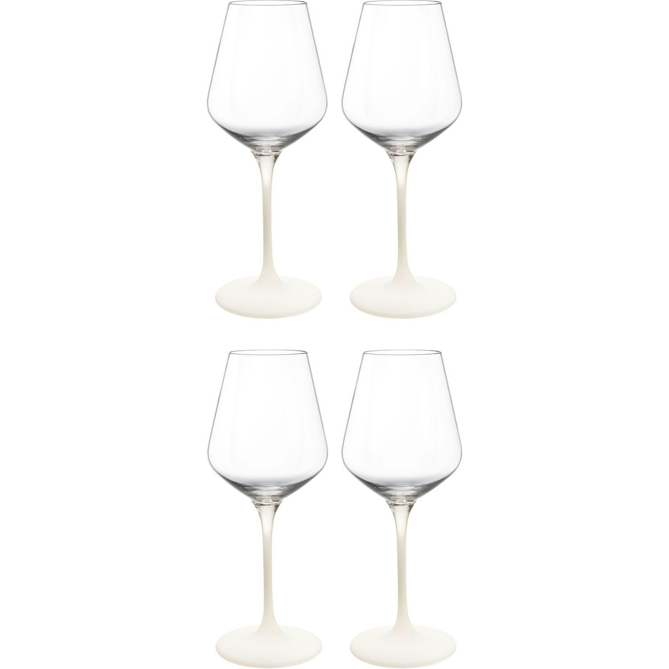 Manufacture Rock White Wine Glass 38 cl 4-pack, White