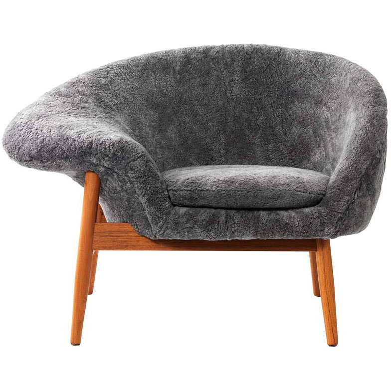 Fried Egg Lounge Chair, Scandinavian grey
