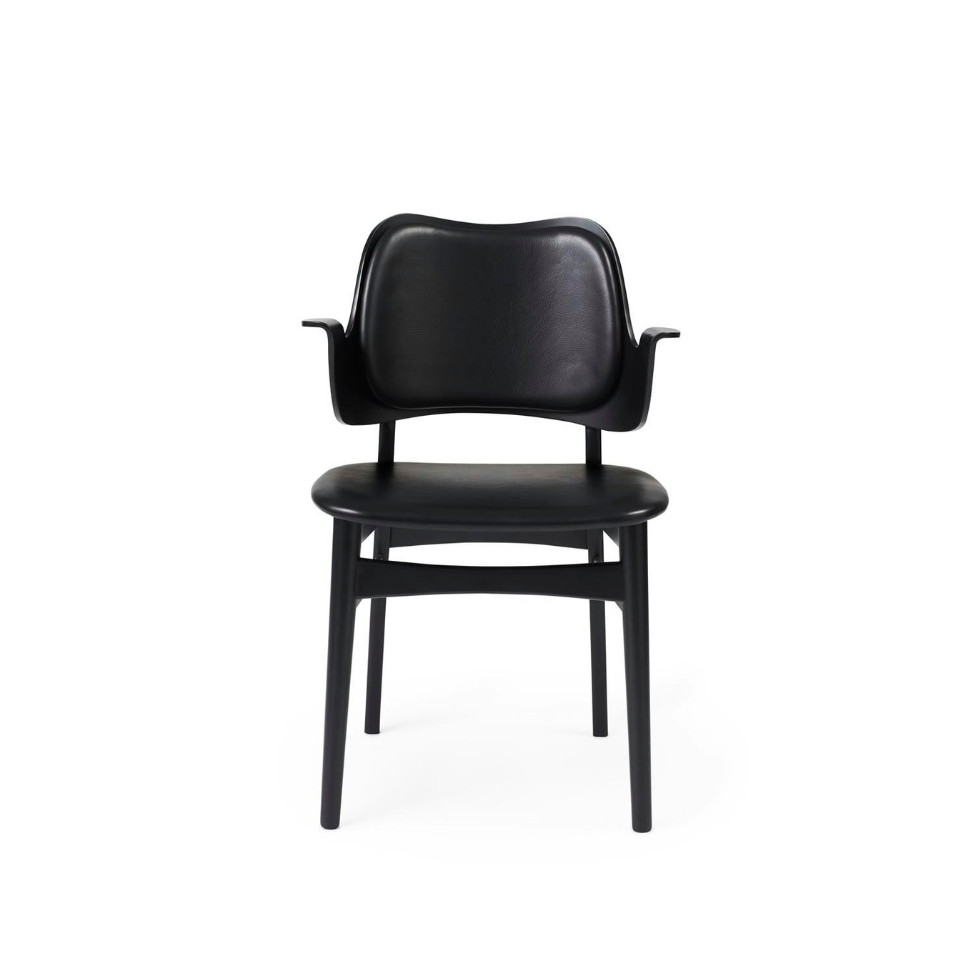 Gesture Chair, Black Lacquered Beech