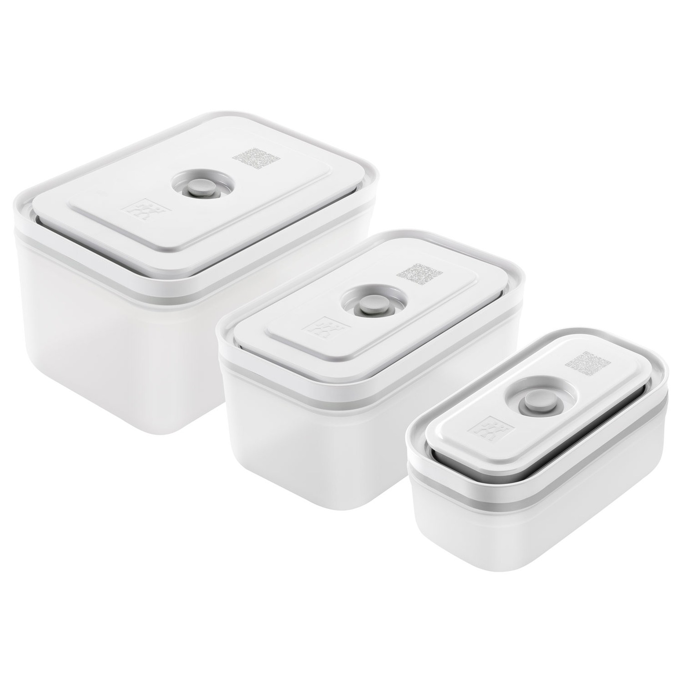 Fresh & Save Set With Vacuum Container 3 Pieces, ABS-plastic