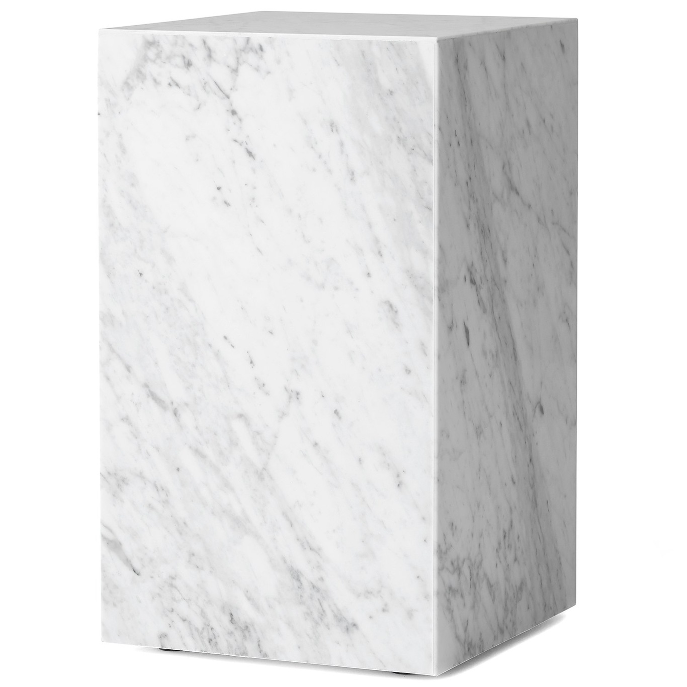 Plinth Tall Beistelltisch 51x30 cm, Carrara Marmor