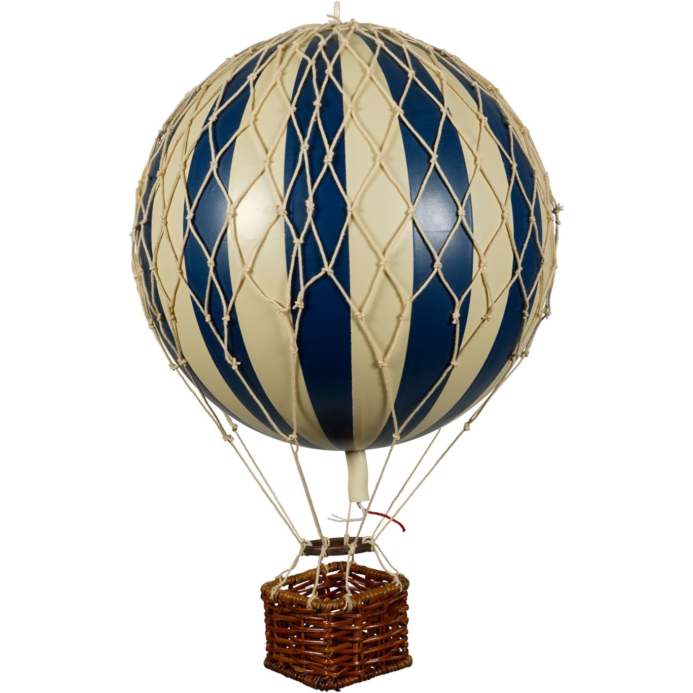 Travels Light Heißluftballon 18x30 cm, Navy Blue / Elfenbein