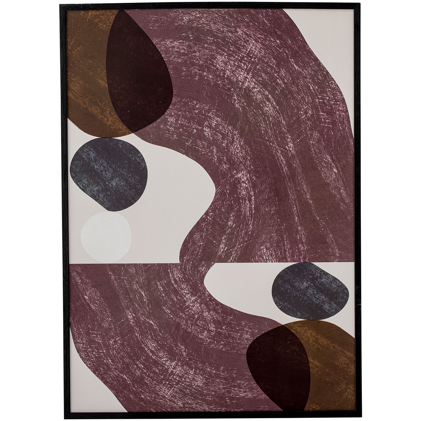 Yoselin Poster mit Rahmen 52x72 cm, Schwarz