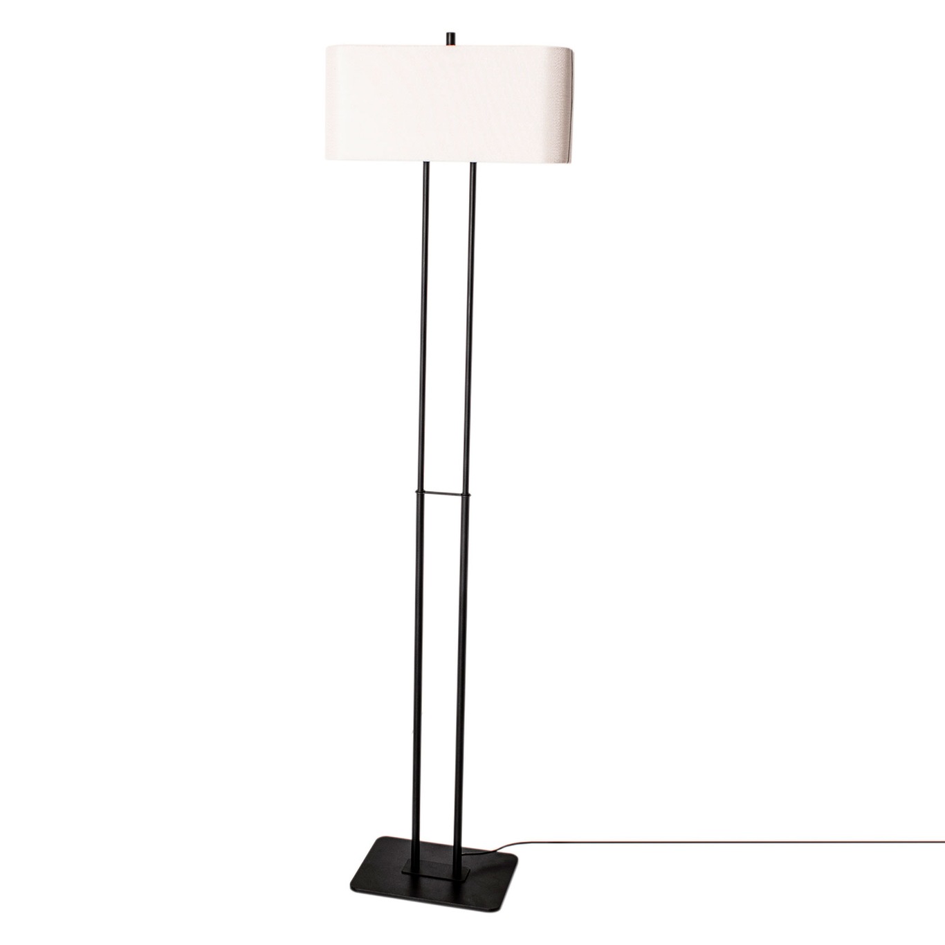 Luton Stehlampe H150 cm, Schwarz / Weiß