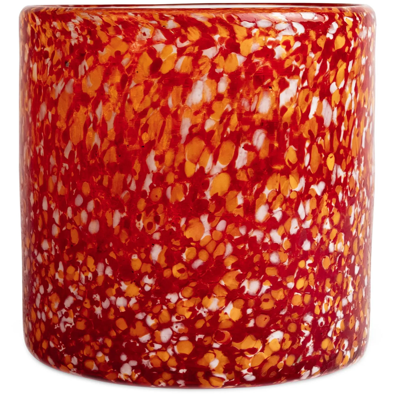 Calore Kerzenständer / vase M, Rot/Orange