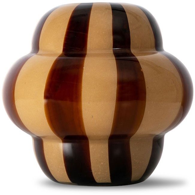 Curlie Vase, Beige / Braun