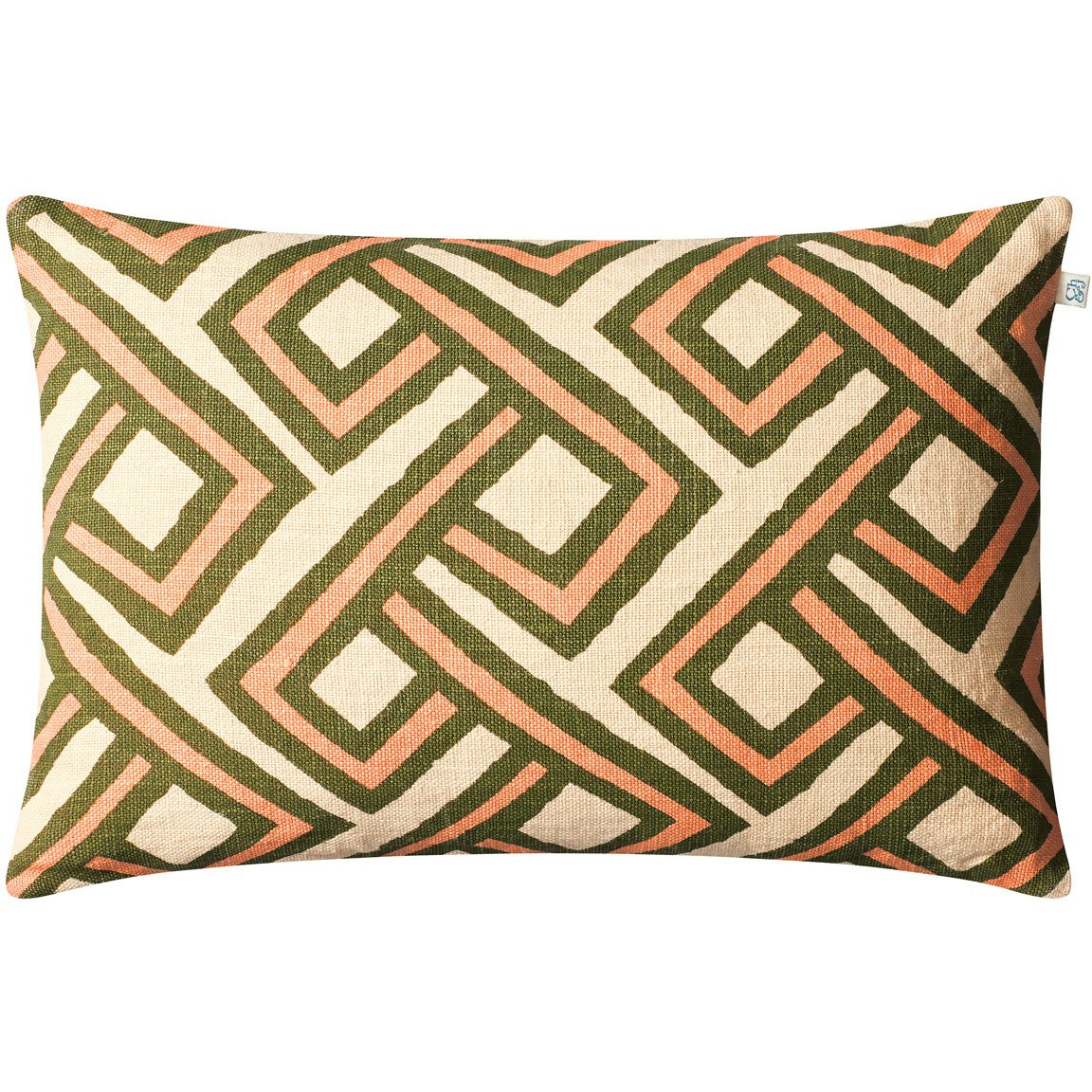 Lanka Cushion Cover 40x60cm, Cactus Green/Rose
