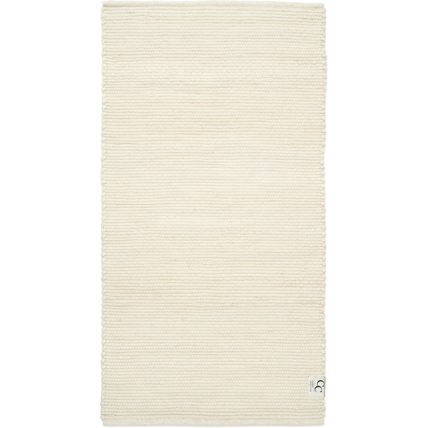 Merino Teppich 80x150 cm, Weiß