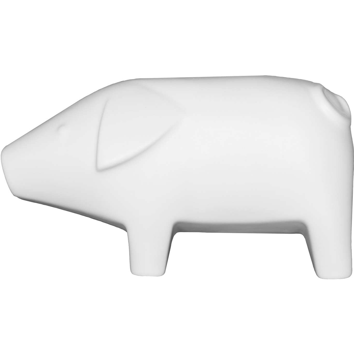 Swedish Pig Dekoration, Weiß/ 24 cm