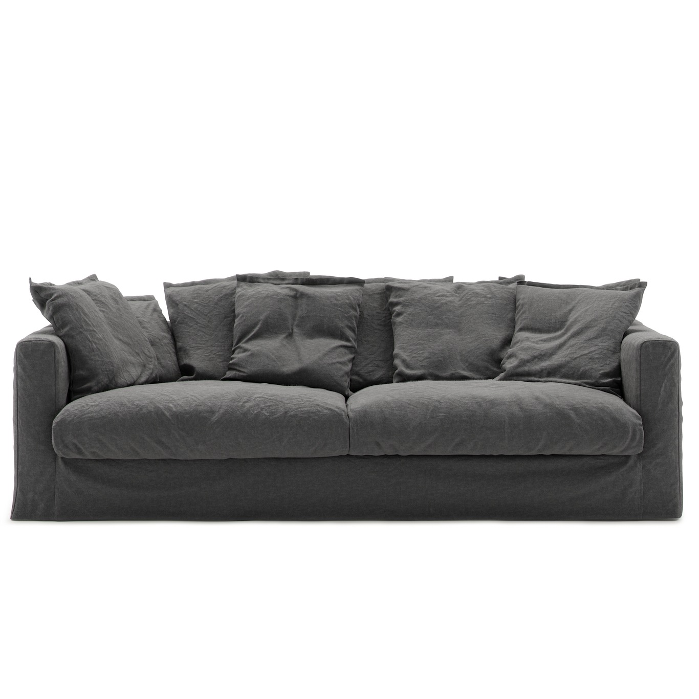 Le Grand Air 3-Sitzer-Sofa Leinen, Carbon Dust