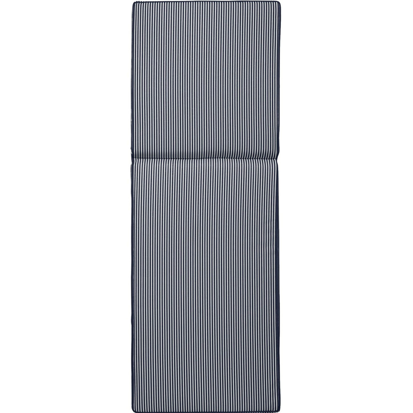 Narrow Stripe Sonnenbankkissen 60x186 cm, Marineblau