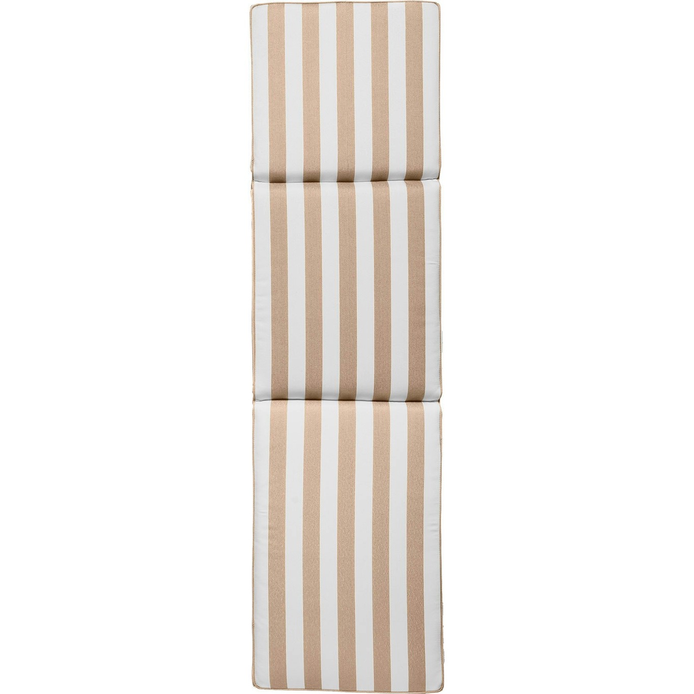 Wide Stripe Liegestuhlkissen 50x186 cm, Beige