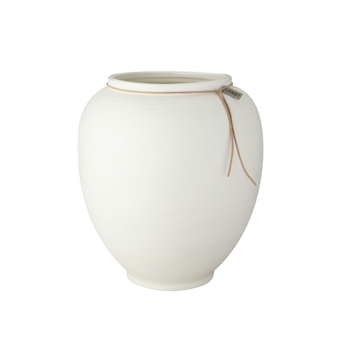 Vase H33 cm, Weiß Matt