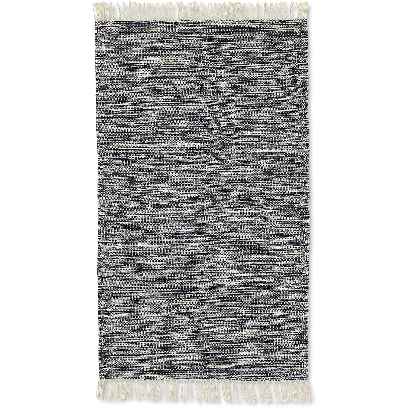 Melange Teppich 60x100 cm, Dunkel Marineblau