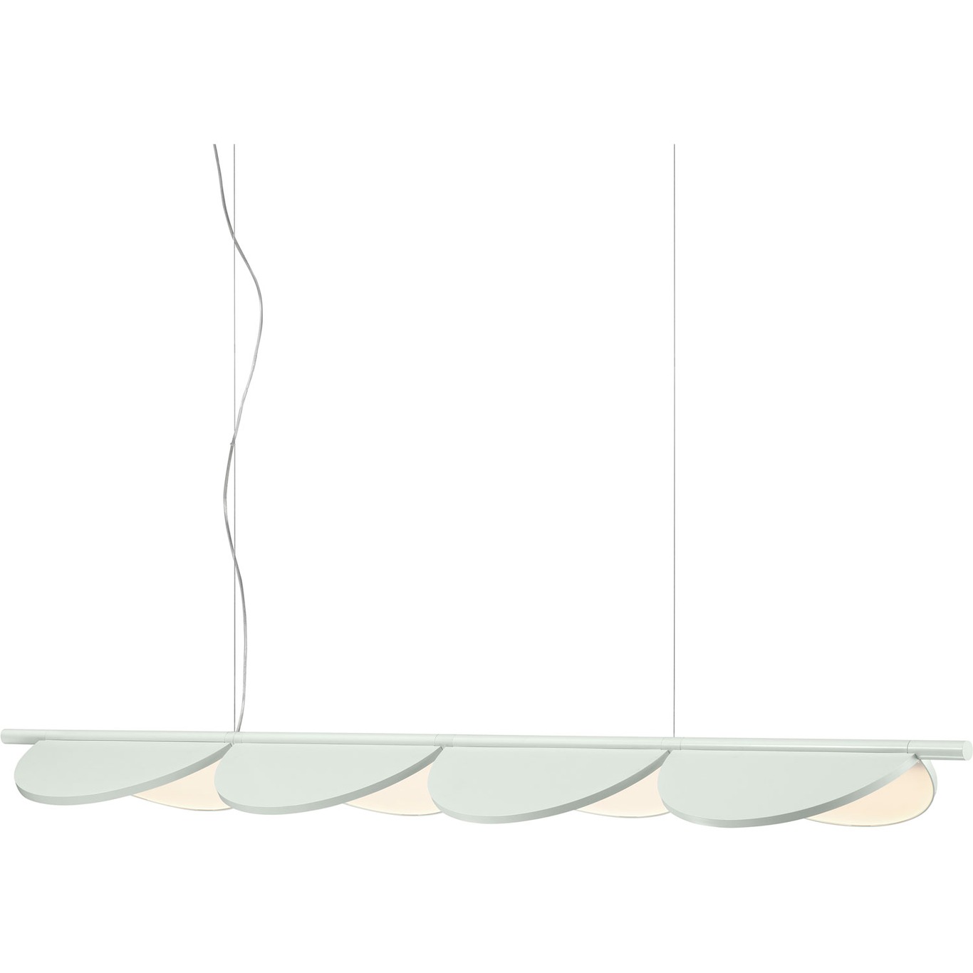 Almendra Linear S4 Hängelampe, Off-white