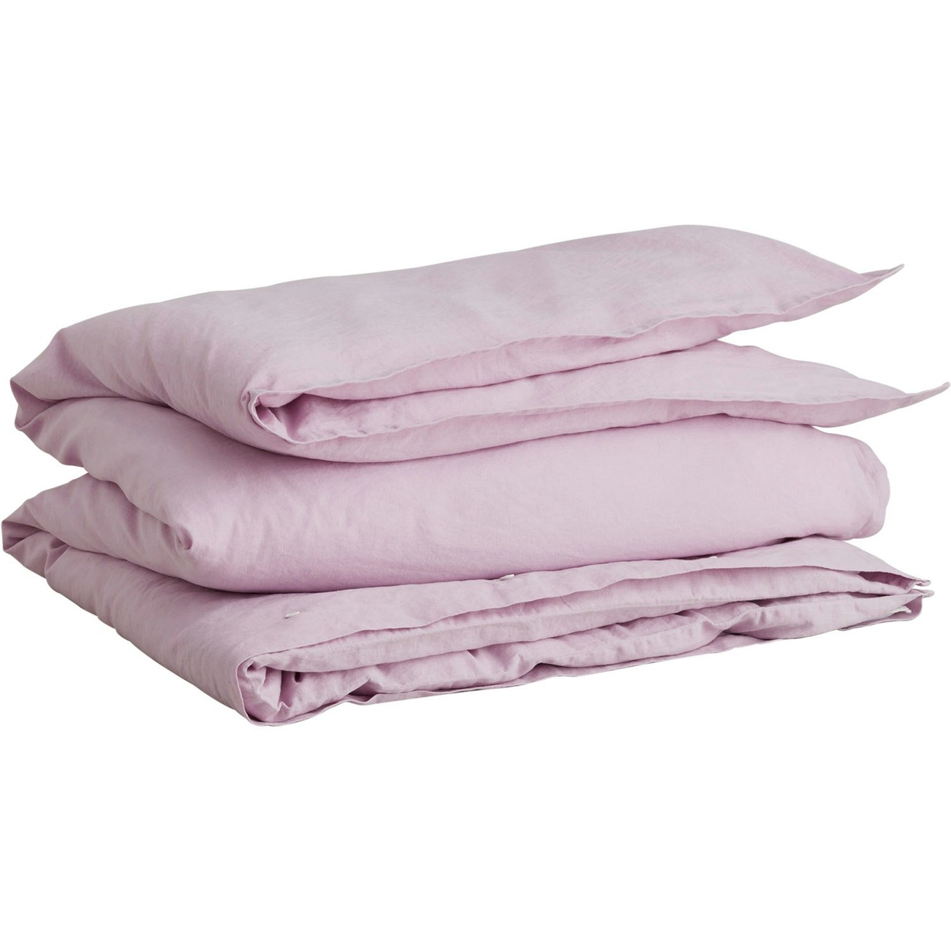 Cotton Linen Bettdeckenbezug 150x210 cm, Soothing Lilac