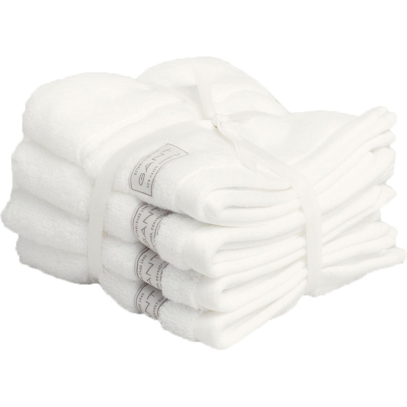 Premium Handtücher 30x30 cm 4-er Set, Weiß