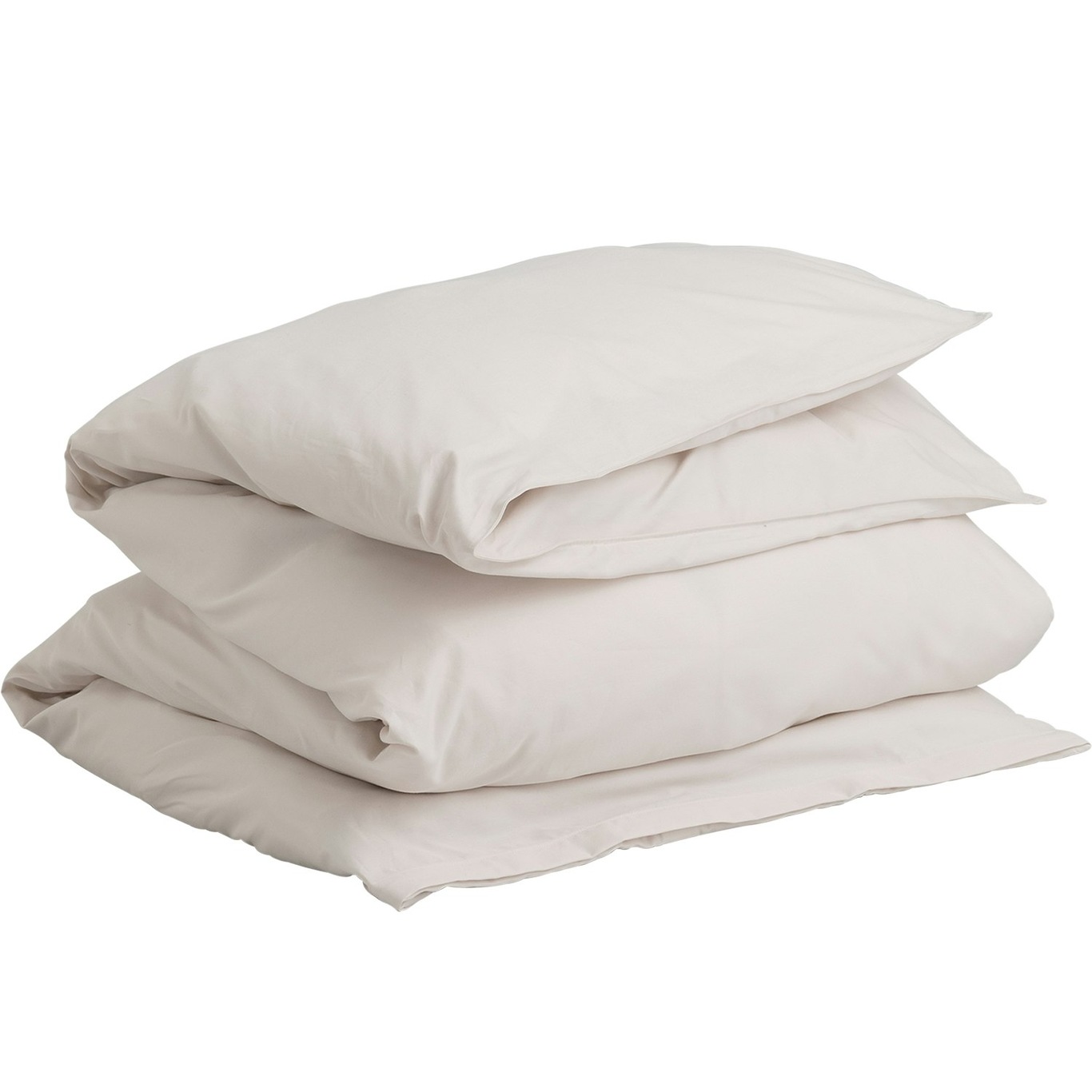 Sateen Bettdeckenbezug, Bettdeckenbezug Sand White, 150x210 cm