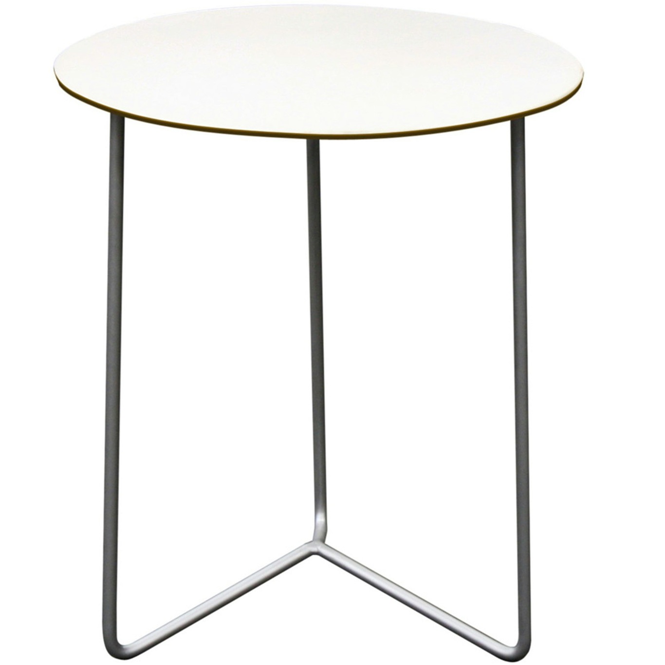 High Tech Tisch Ø60 cm, Laminat / Heiß Verzinkter Stahl