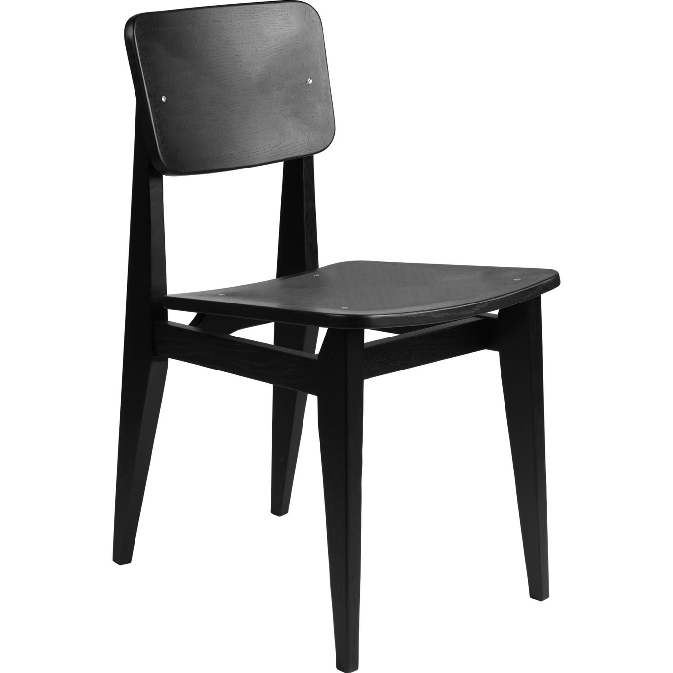 C-Chair Stuhl, Furnier / Eiche Schwarz Geölt