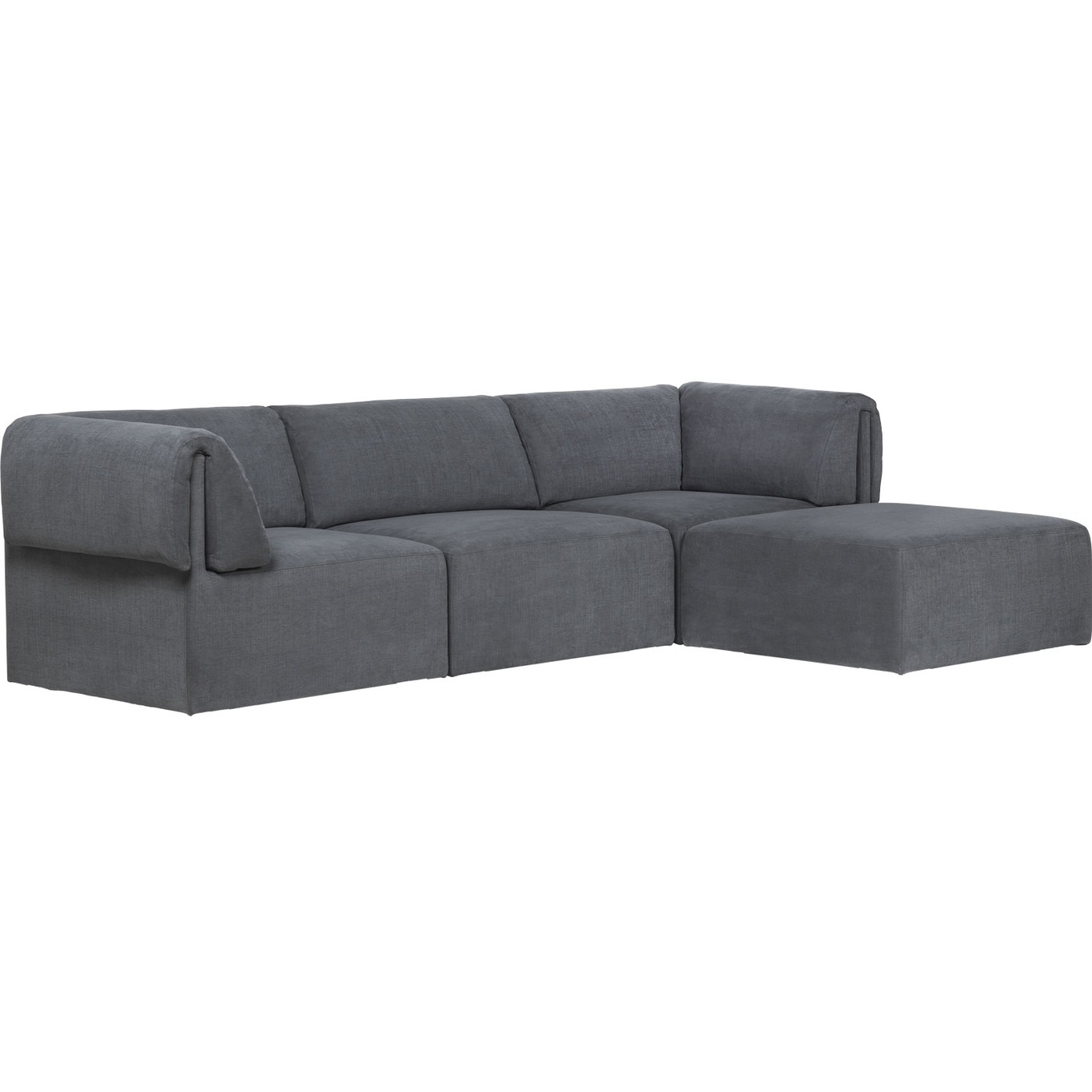 Wonder 3-Sitz-Sofa/ Chaise Longue, Hot Madison 1294/096 LC