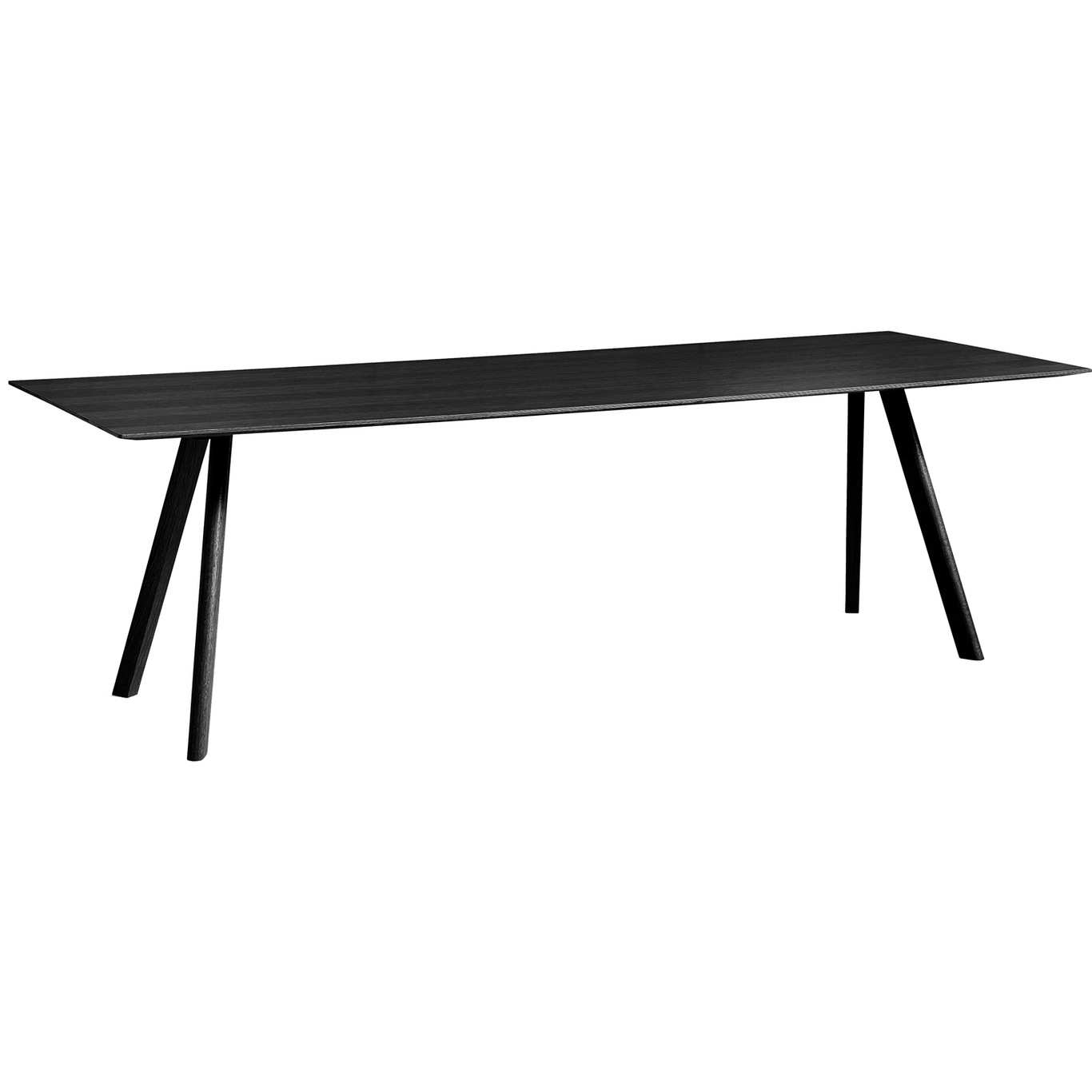 CPH30 Tisch 90x250 cm, Schwarz Mit Wasserlack Behandelte Eiche