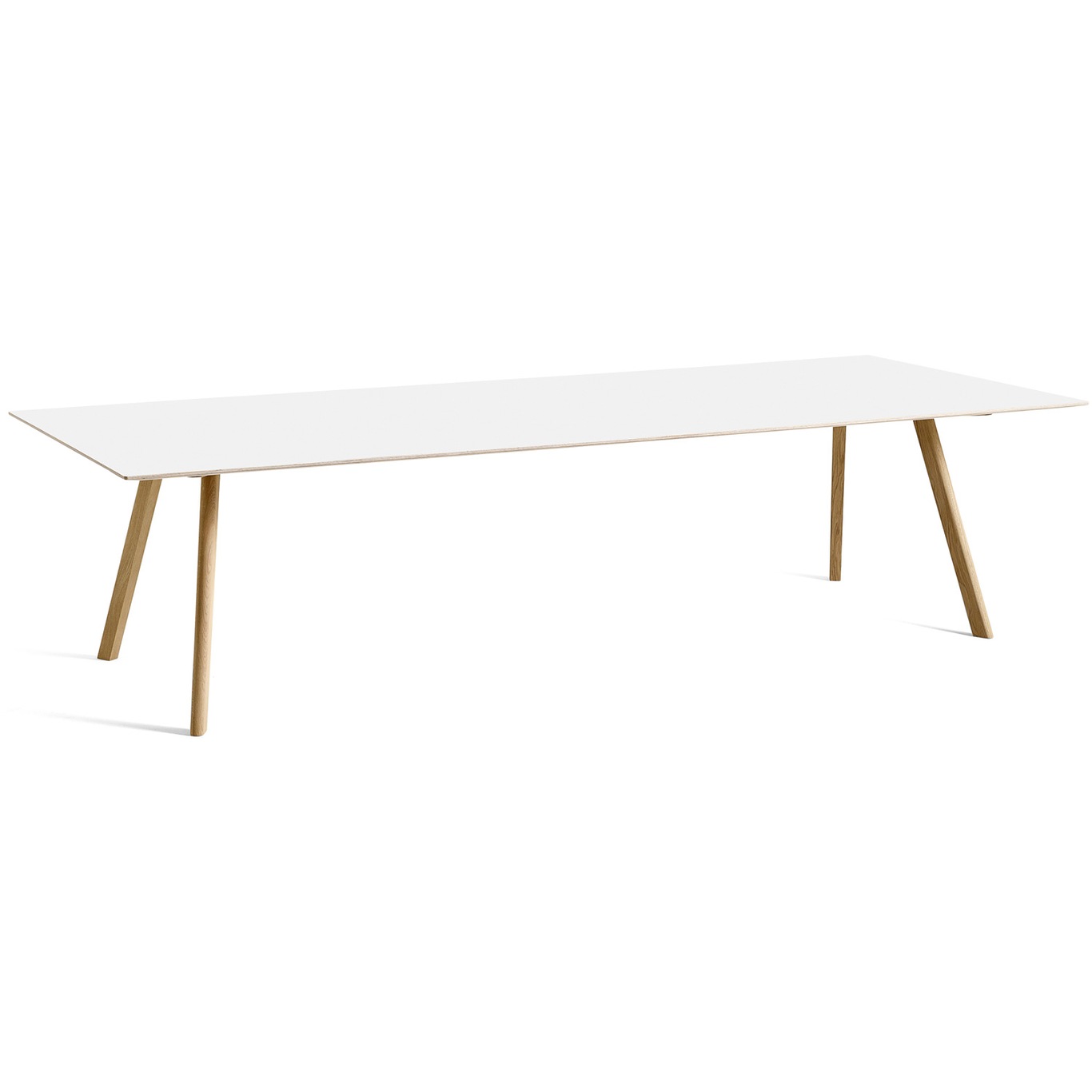 CPH 30 Tisch 250x120 cm, Mit Wasserlack Behandelte Eiche / Weiß Laminat
