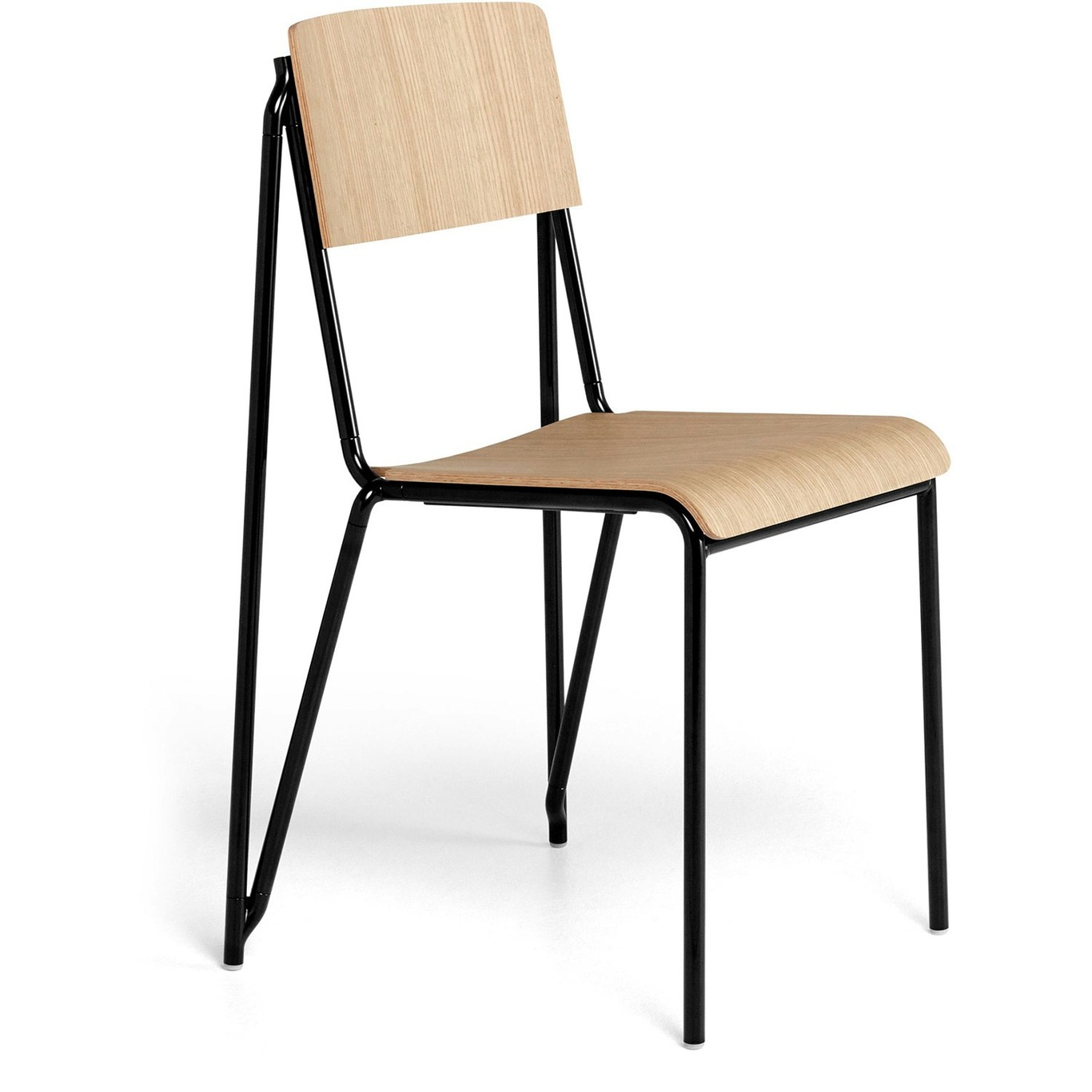 Petit Standard Stuhl, Schwarz / Matt Lackiert