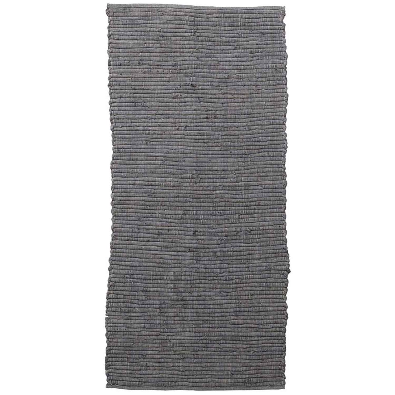 Chindi Teppich Grau, 70x160 cm