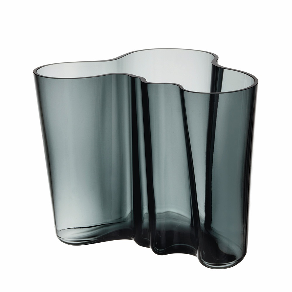 Alvar Aalto Vase, 16 cm/ Dunkelgrau