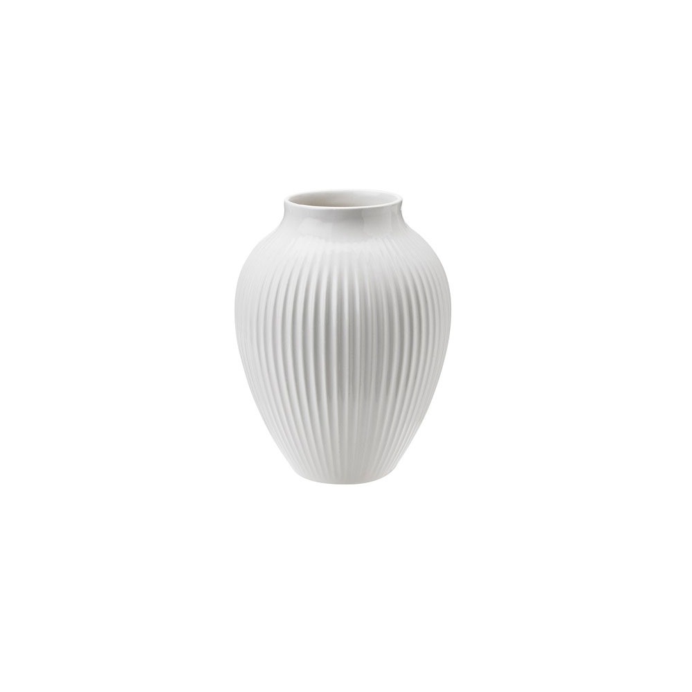 Vase Profiliert Weiß 12,5 cm