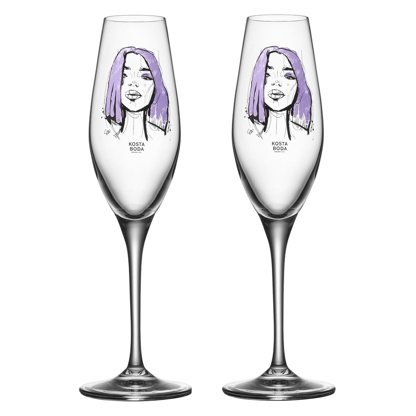All About You Champagnerglas 23 cl  2-er Set, Forever Mine